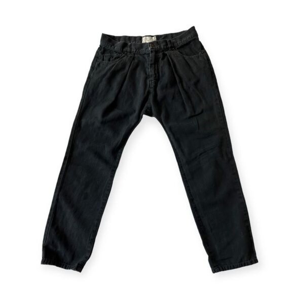 Nili Lotan Front Pleats Cotton Linen Cropped Pants, Size 0, - Picture 7 of 12